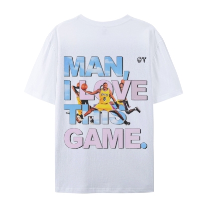 Unisex-Adult Ultra Cotton Washed T-Shirt Graphic KOBE BRYANT LOVE THIS GAME TEE