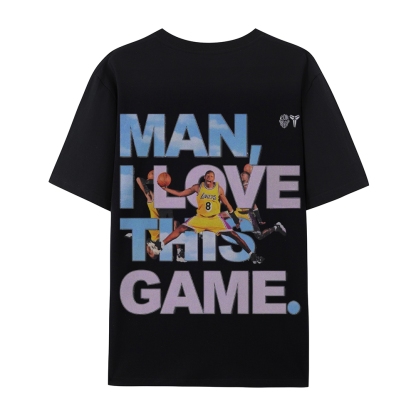 Unisex-Adult Ultra Cotton Washed T-Shirt Graphic KOBE BRYANT LOVE THIS GAME TEE