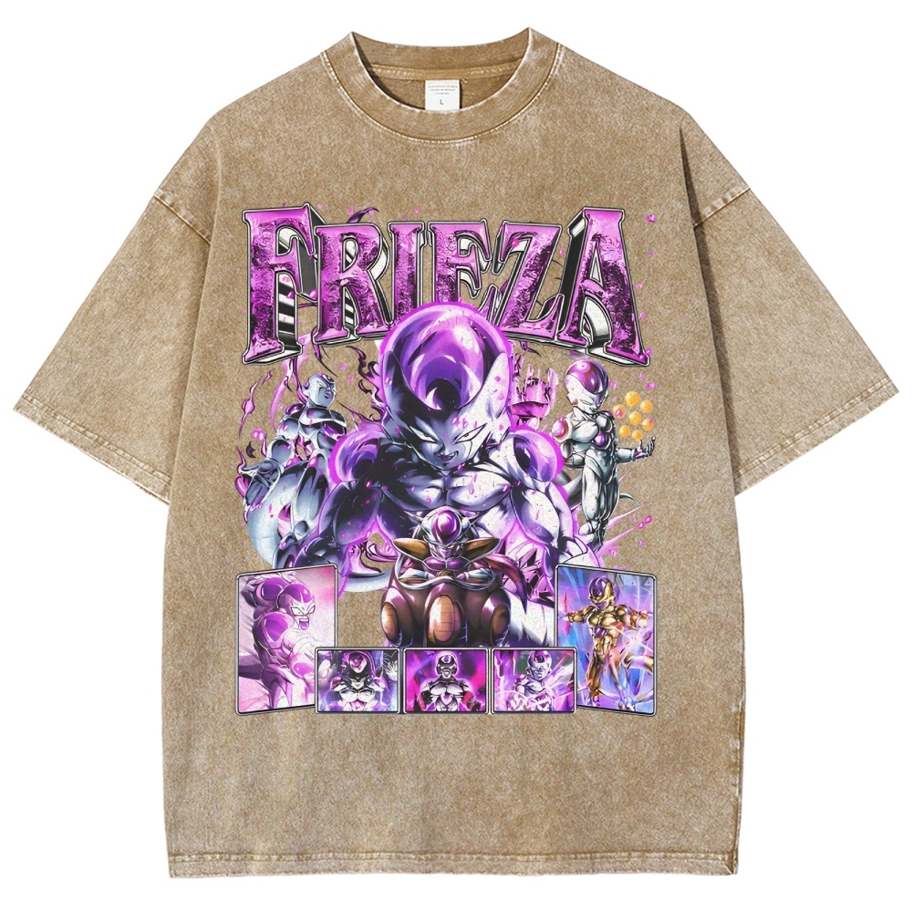 Unisex-Adult Ultra Cotton Washed T-Shirt Graphic FRIEZA V3 TEE