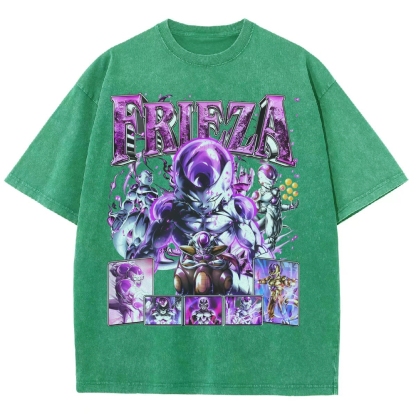 Unisex-Adult Ultra Cotton Washed T-Shirt Graphic FRIEZA V3 TEE