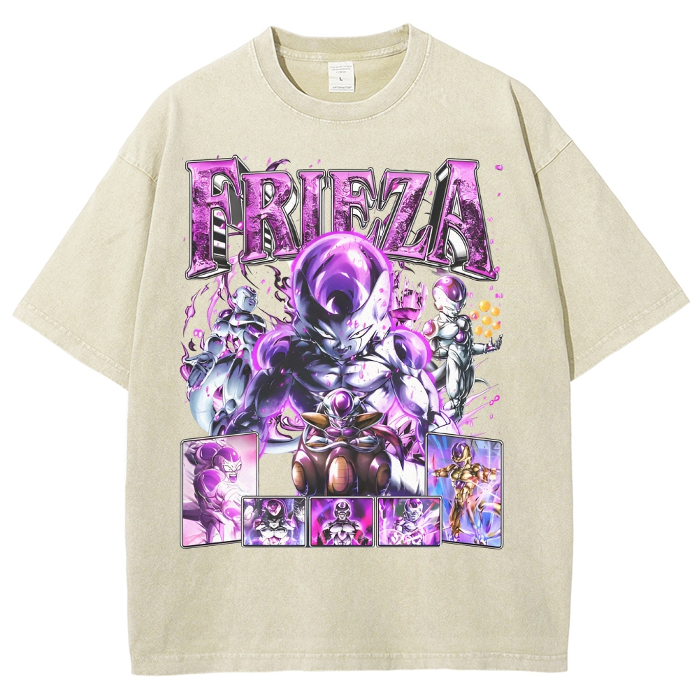 Unisex-Adult Ultra Cotton Washed T-Shirt Graphic FRIEZA V3 TEE