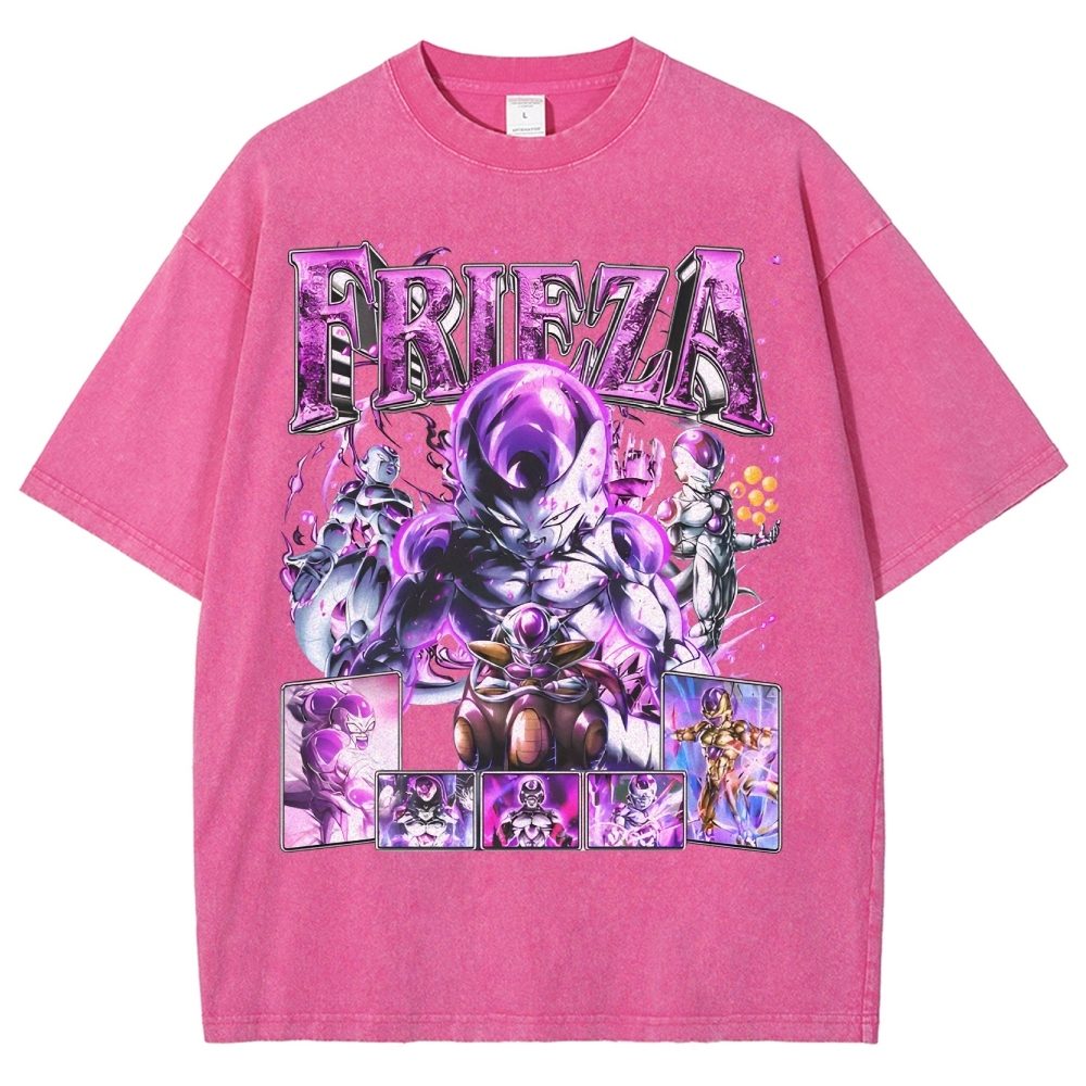 Unisex-Adult Ultra Cotton Washed T-Shirt Graphic FRIEZA V3 TEE