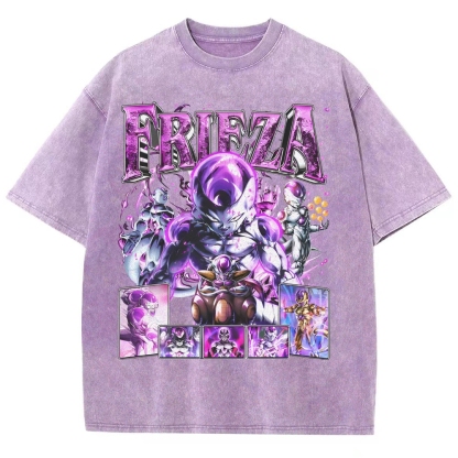 Unisex-Adult Ultra Cotton Washed T-Shirt Graphic FRIEZA V3 TEE