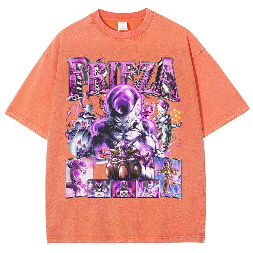 Unisex-Adult Ultra Cotton Washed T-Shirt Graphic FRIEZA V3 TEE