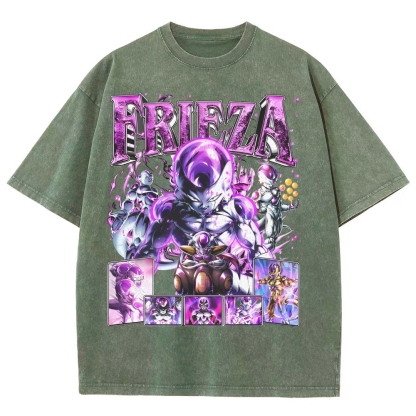 Unisex-Adult Ultra Cotton Washed T-Shirt Graphic FRIEZA V3 TEE