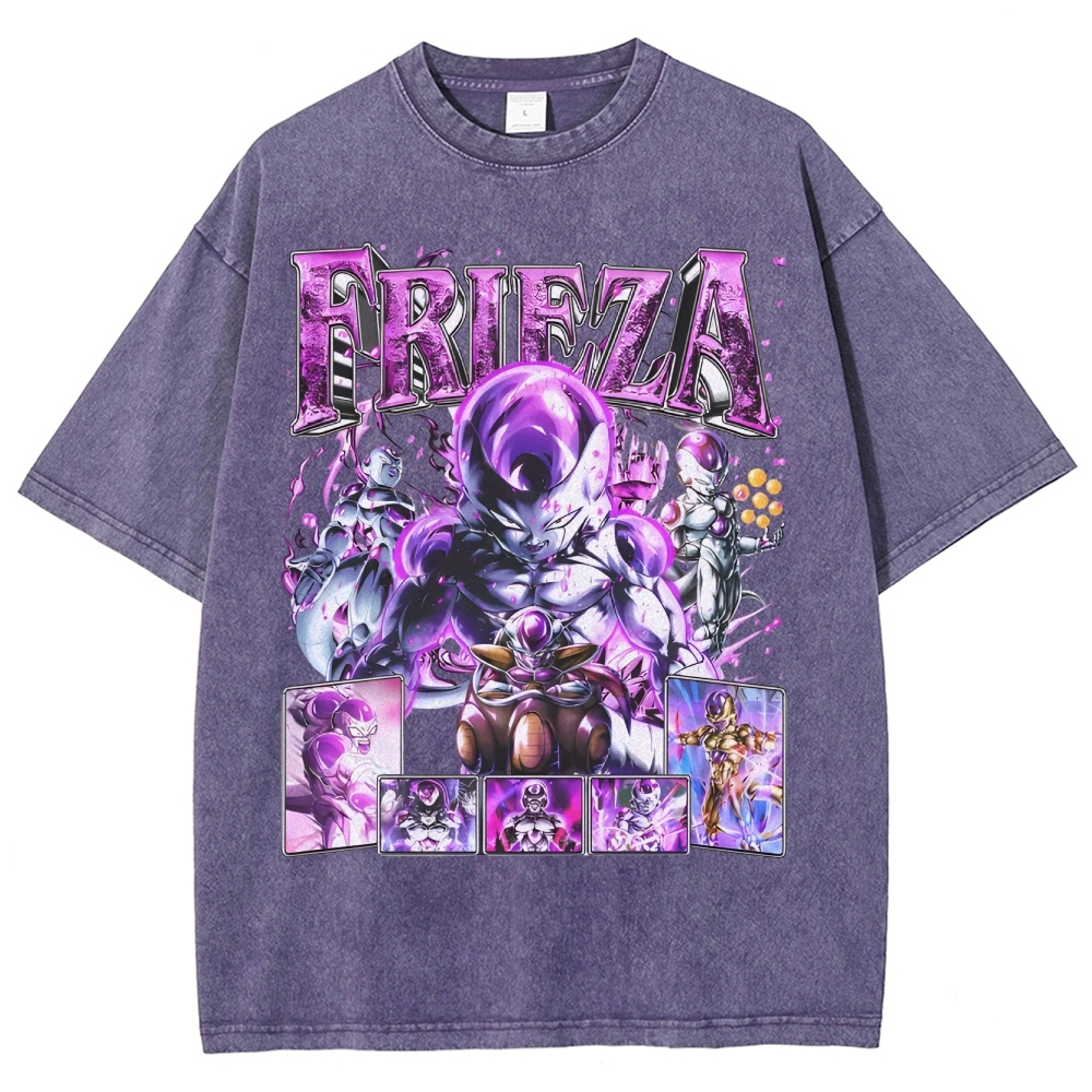 Unisex-Adult Ultra Cotton Washed T-Shirt Graphic FRIEZA V3 TEE