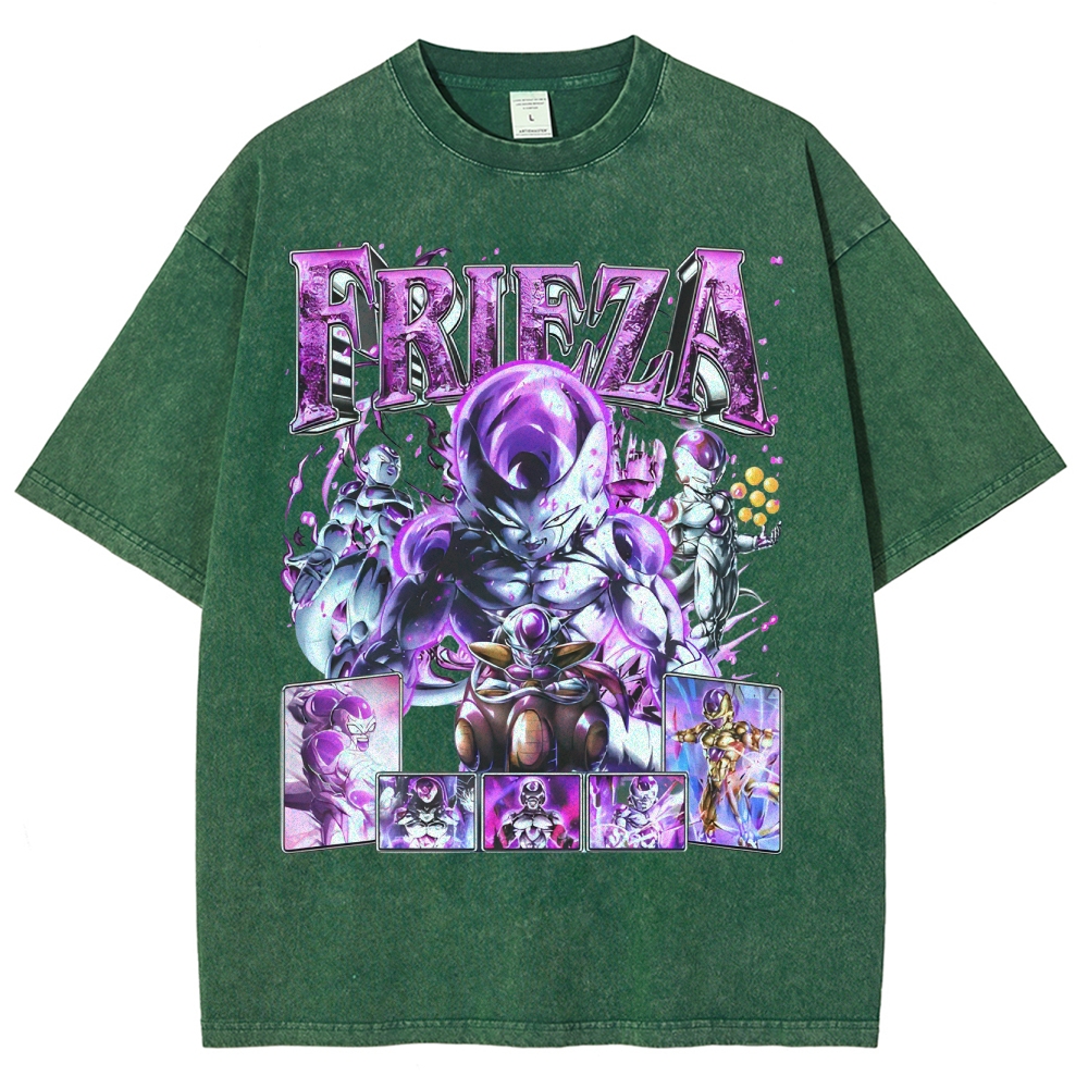 Unisex-Adult Ultra Cotton Washed T-Shirt Graphic FRIEZA V3 TEE