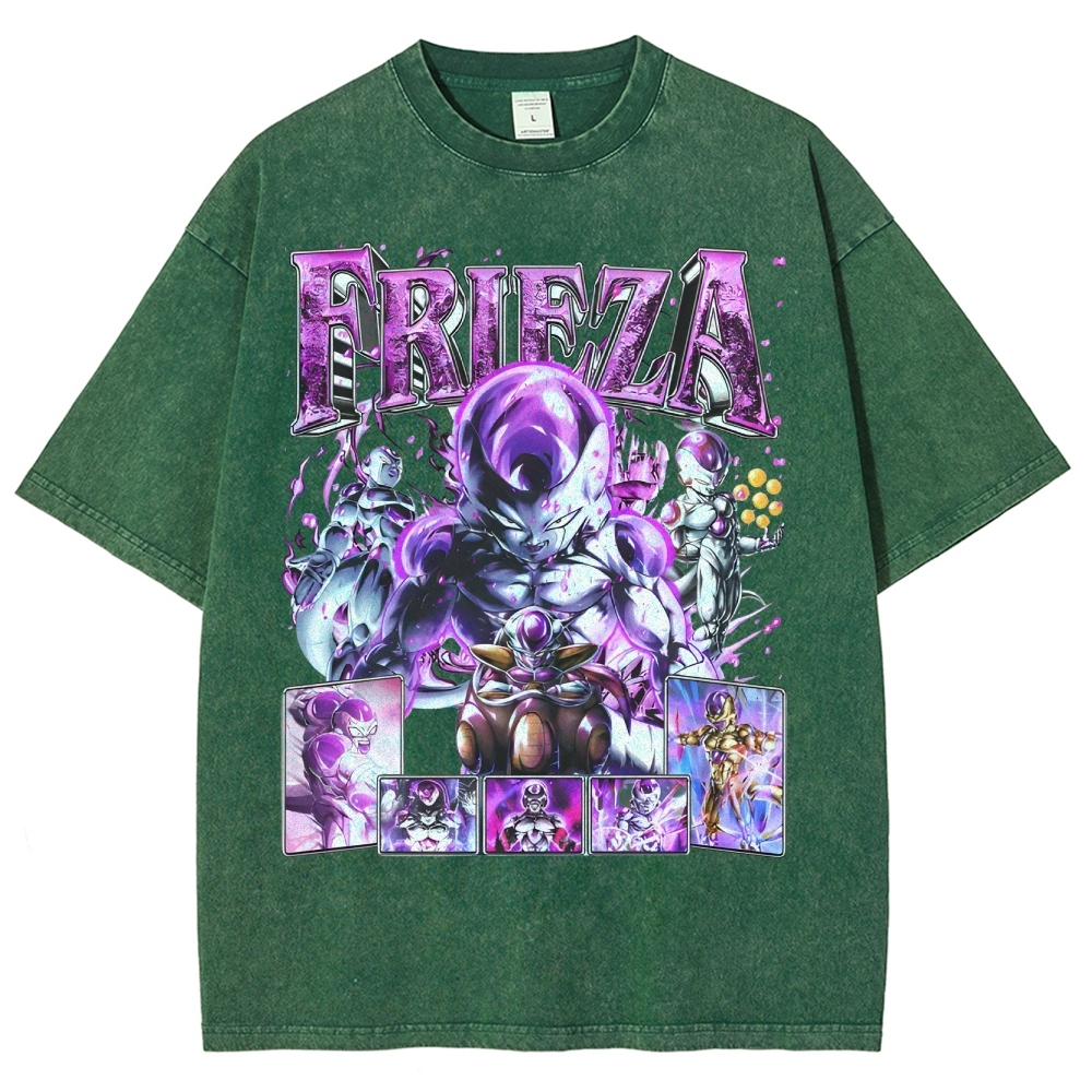 Unisex-Adult Ultra Cotton Washed T-Shirt Graphic FRIEZA V3 TEE