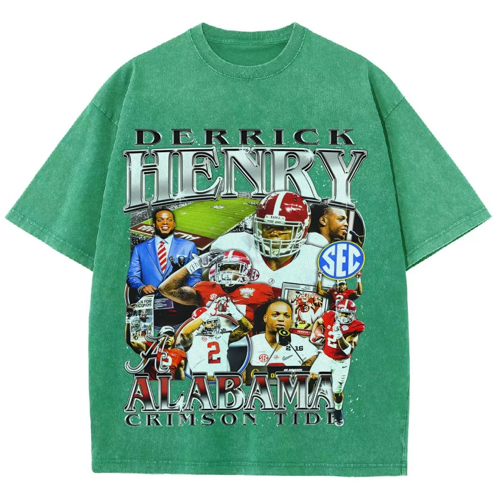DERRICK HENRY - ALABAMA Tee Unisex Fit Washed T-Shirt