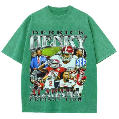 DERRICK HENRY - ALABAMA Tee Unisex Fit Washed T-Shirt