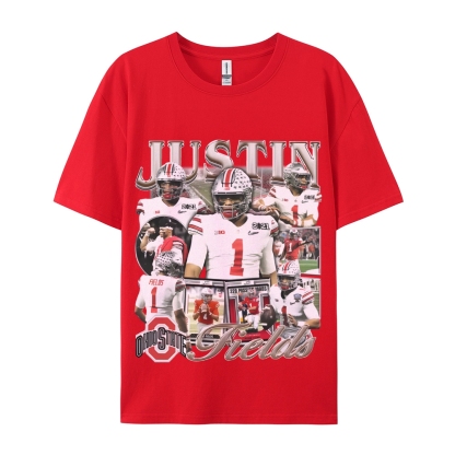 Unisex-Adult Ultra Cotton T-Shirt Graphic JUSTIN FIELDS - OSU TEE