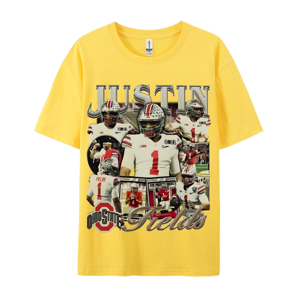 Unisex-Adult Ultra Cotton T-Shirt Graphic JUSTIN FIELDS - OSU TEE
