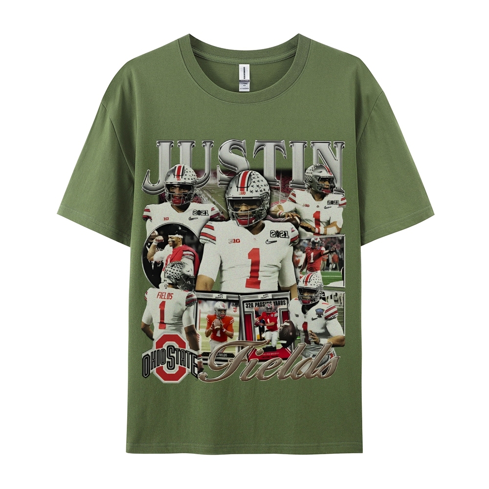 Unisex-Adult Ultra Cotton T-Shirt Graphic JUSTIN FIELDS - OSU TEE