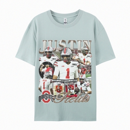 Unisex-Adult Ultra Cotton T-Shirt Graphic JUSTIN FIELDS - OSU TEE