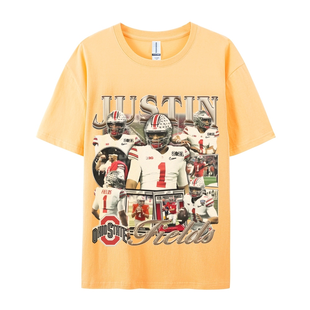 Unisex-Adult Ultra Cotton T-Shirt Graphic JUSTIN FIELDS - OSU TEE