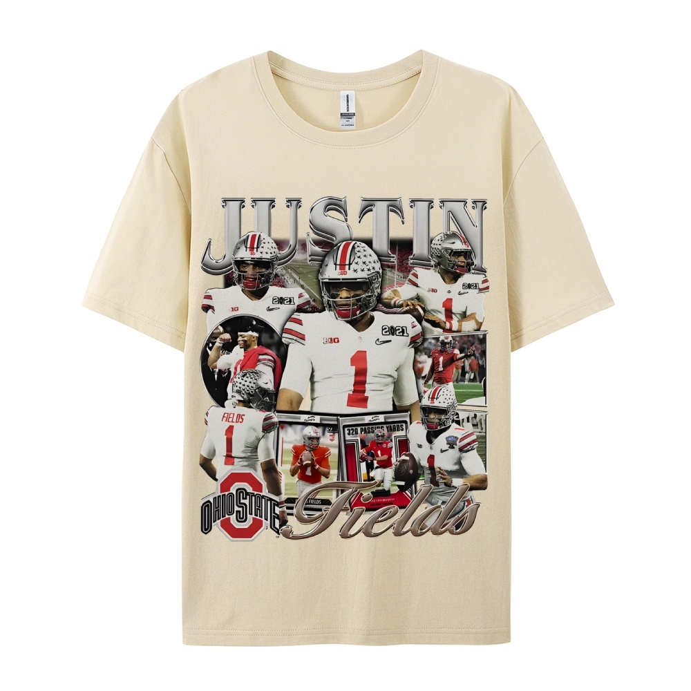 Unisex-Adult Ultra Cotton T-Shirt Graphic JUSTIN FIELDS - OSU TEE