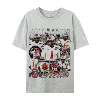 Unisex-Adult Ultra Cotton T-Shirt Graphic JUSTIN FIELDS - OSU TEE