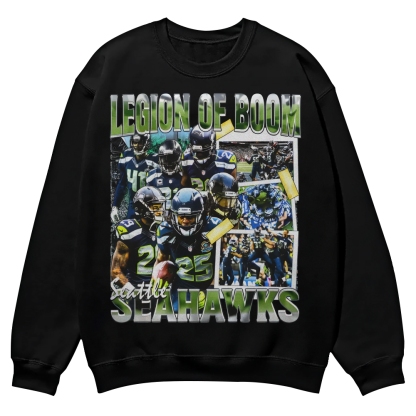 SEAHAWKS Casual Crewneck Sweatshirt
