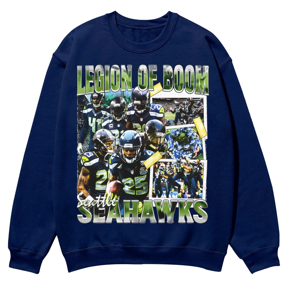 SEAHAWKS Casual Crewneck Sweatshirt