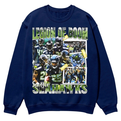 SEAHAWKS Casual Crewneck Sweatshirt