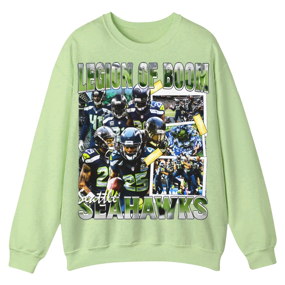 SEAHAWKS Casual Crewneck Sweatshirt