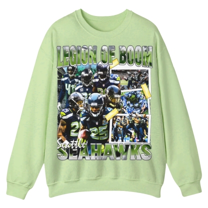 SEAHAWKS Casual Crewneck Sweatshirt