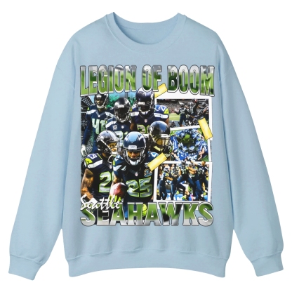 SEAHAWKS Casual Crewneck Sweatshirt