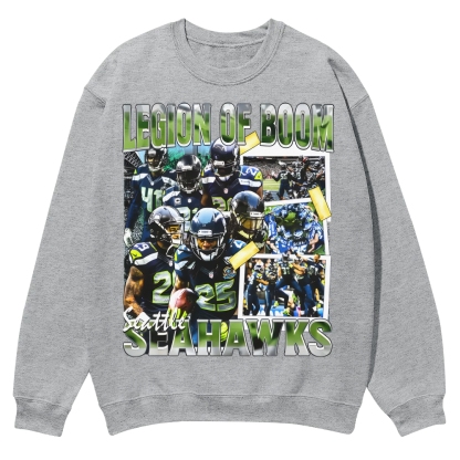SEAHAWKS Casual Crewneck Sweatshirt