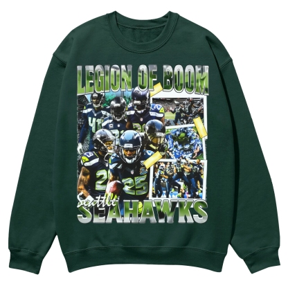 SEAHAWKS Casual Crewneck Sweatshirt
