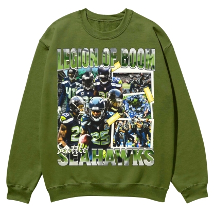 SEAHAWKS Casual Crewneck Sweatshirt