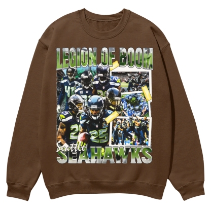 SEAHAWKS Casual Crewneck Sweatshirt