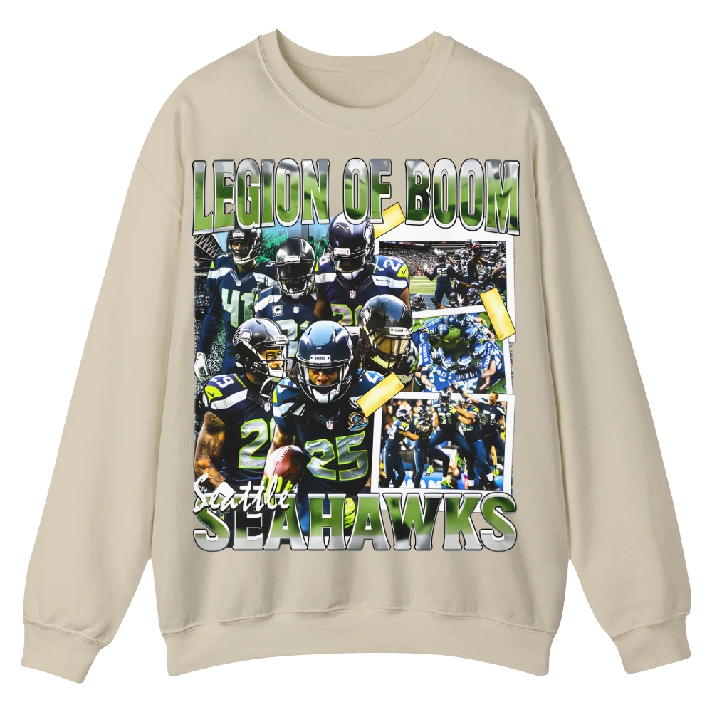 SEAHAWKS Casual Crewneck Sweatshirt