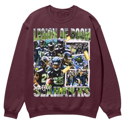 SEAHAWKS Casual Crewneck Sweatshirt