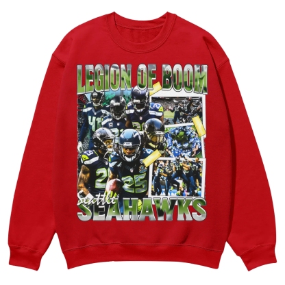 SEAHAWKS Casual Crewneck Sweatshirt