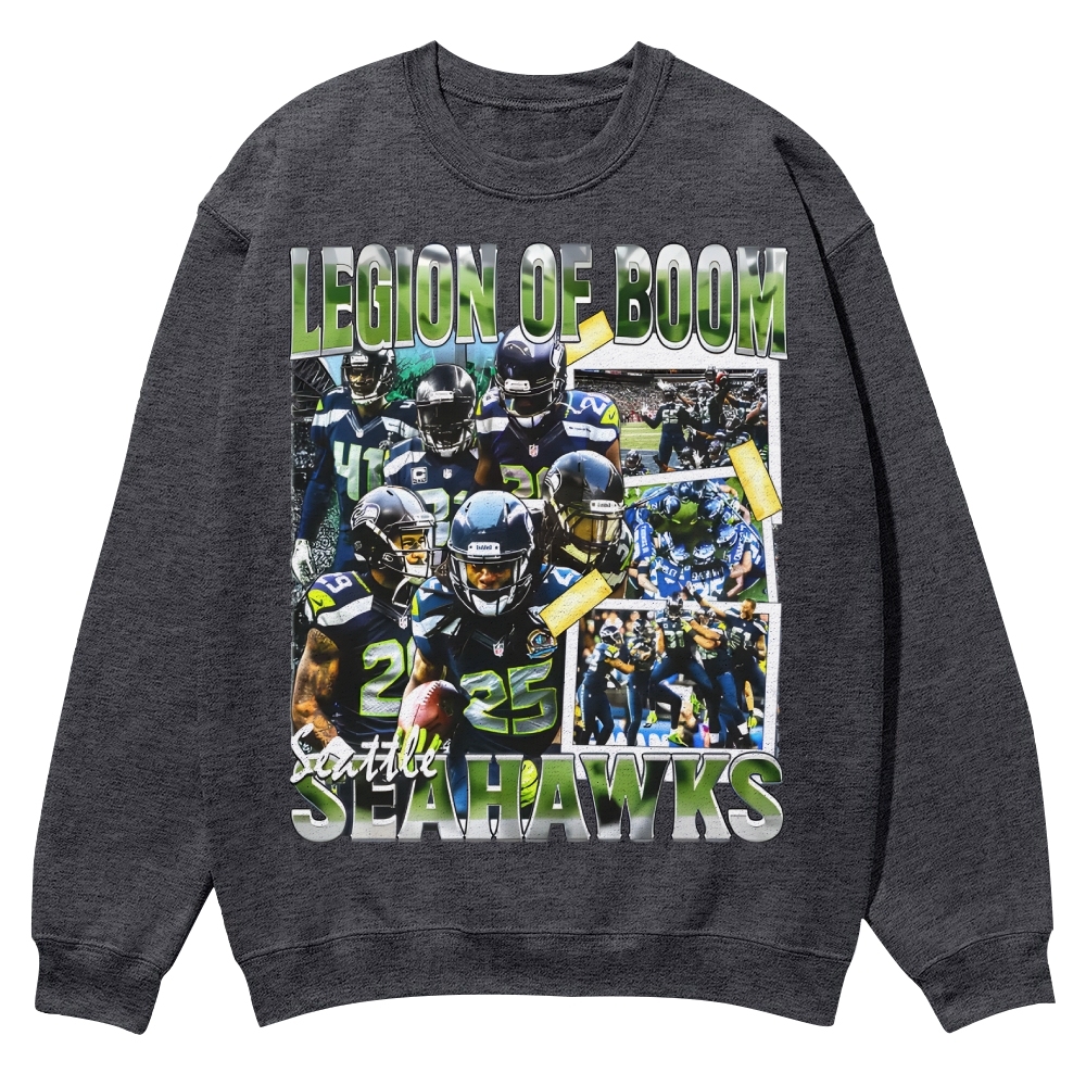 SEAHAWKS Casual Crewneck Sweatshirt