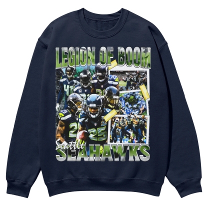 SEAHAWKS Casual Crewneck Sweatshirt