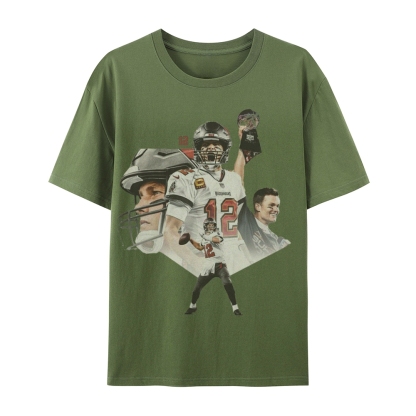 Unisex-Adult Ultra Cotton T-Shirt Graphic Tom Brady 2024 TEE