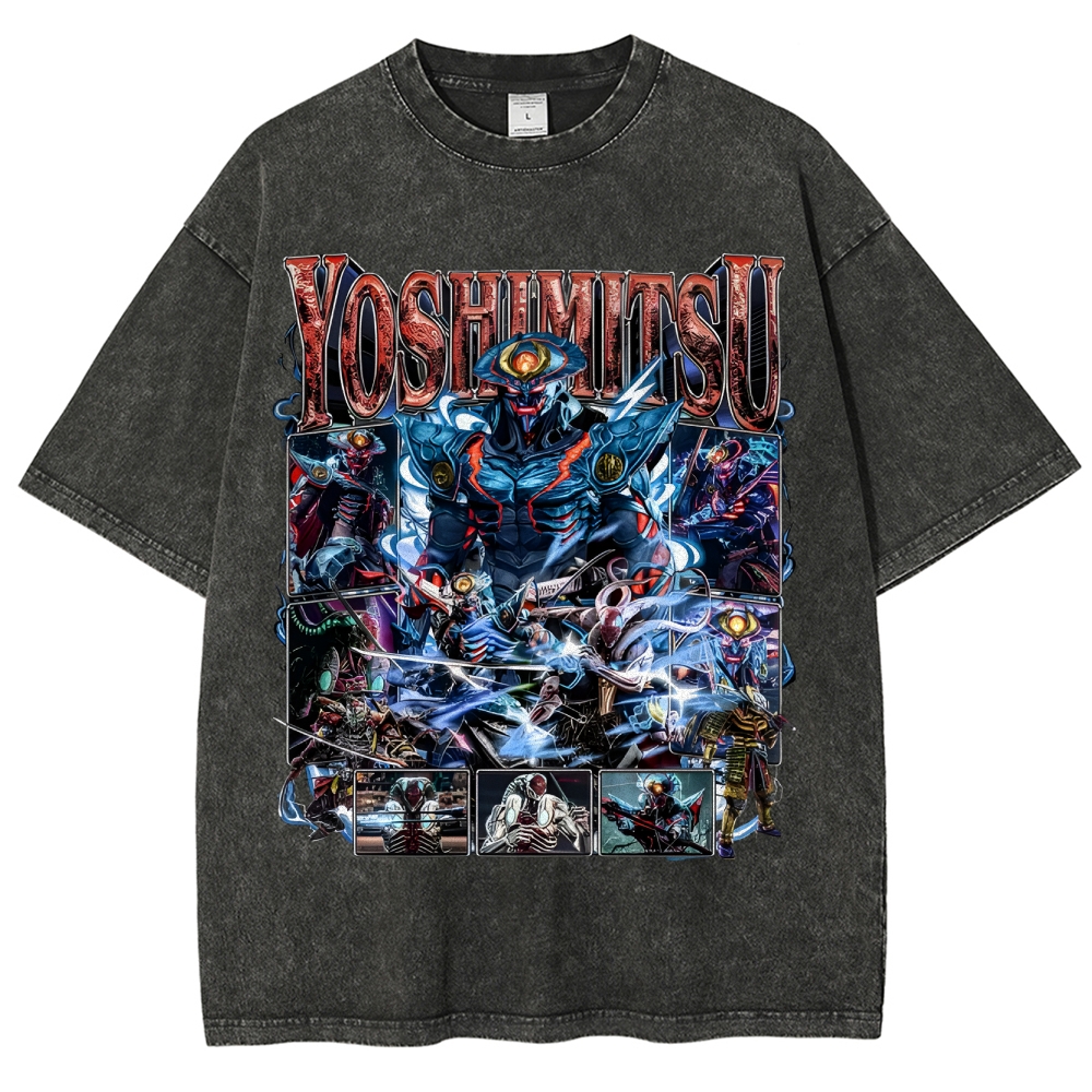 Unisex-Adult Ultra Cotton Washed T-Shirt Graphic Yoshimitsu