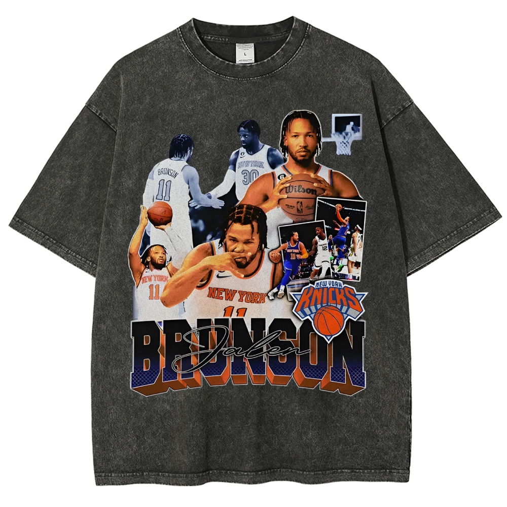 Unisex-Adult Ultra Cotton Washed T-Shirt Graphic JALEN BRUNSON TEE