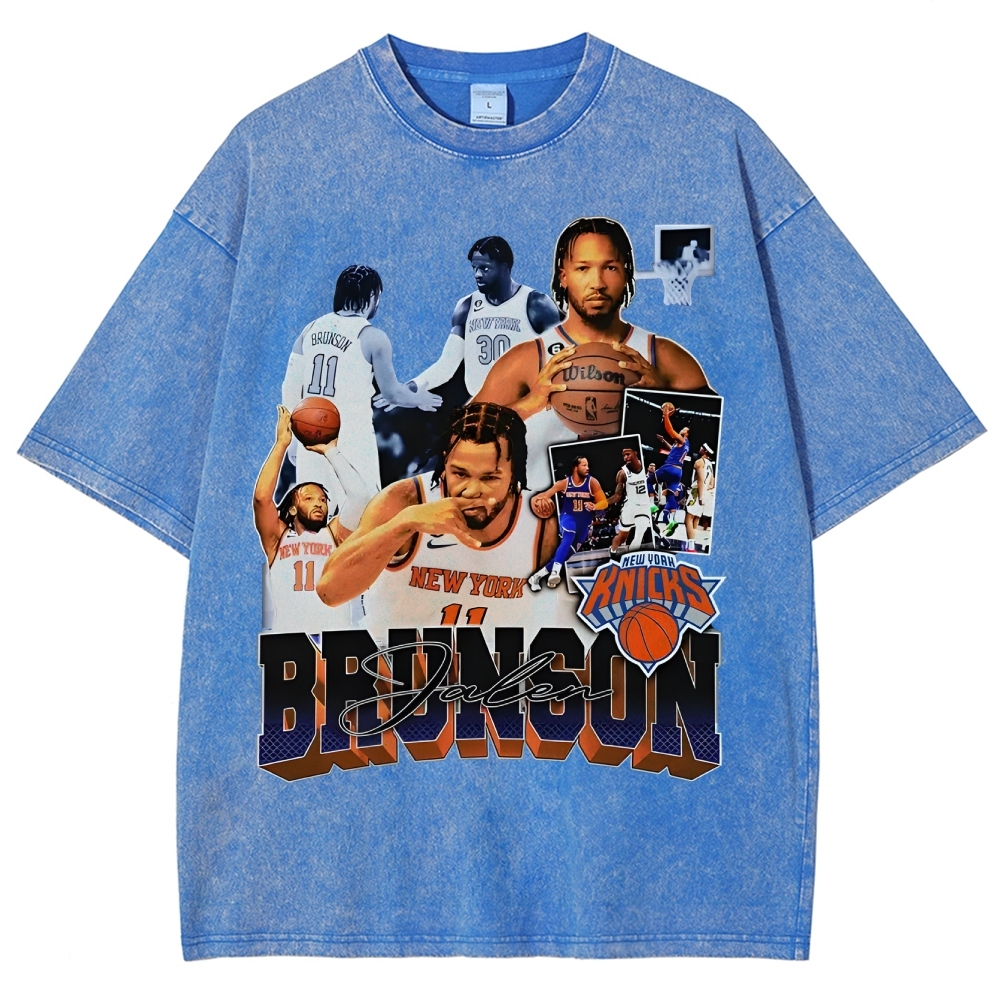 Unisex-Adult Ultra Cotton Washed T-Shirt Graphic JALEN BRUNSON TEE