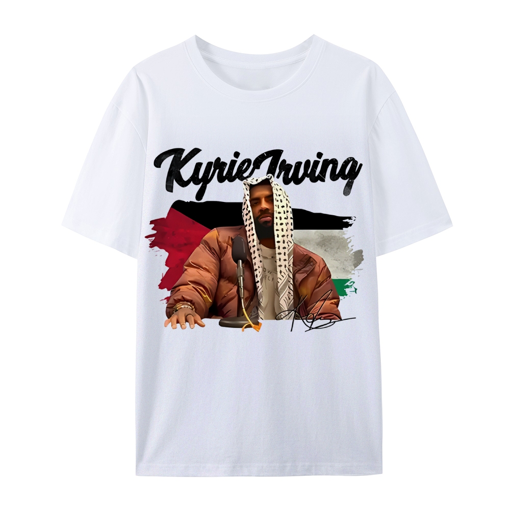 Unisex-Adult Ultra Cotton Washed T-Shirt Graphic KYRIE IRVING VINTAGE TEE