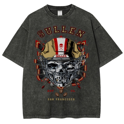 Unisex Fit Washed T-Shirt Graphic SULLEN SAN FRANCISCO TEE