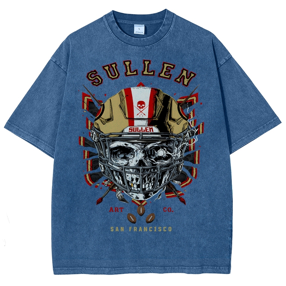 Unisex Fit Washed T-Shirt Graphic SULLEN SAN FRANCISCO TEE