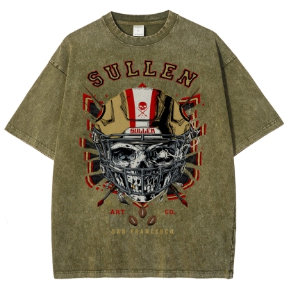 Unisex Fit Washed T-Shirt Graphic SULLEN SAN FRANCISCO TEE