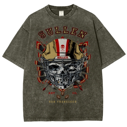 Unisex Fit Washed T-Shirt Graphic SULLEN SAN FRANCISCO TEE