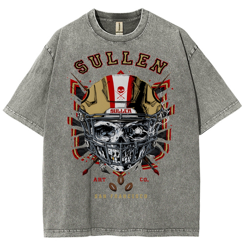 Unisex Fit Washed T-Shirt Graphic SULLEN SAN FRANCISCO TEE