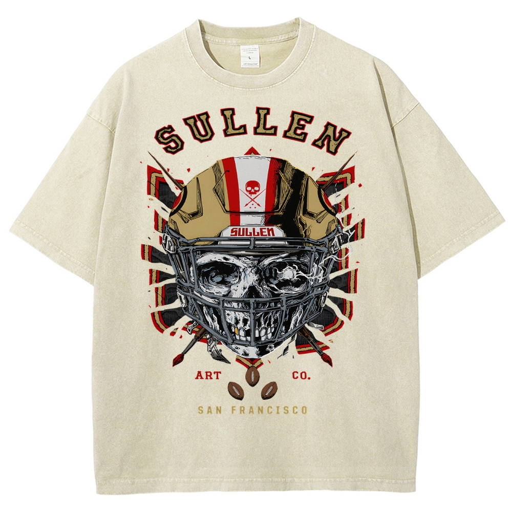 Unisex Fit Washed T-Shirt Graphic SULLEN SAN FRANCISCO TEE