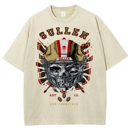 Unisex Fit Washed T-Shirt Graphic SULLEN SAN FRANCISCO TEE