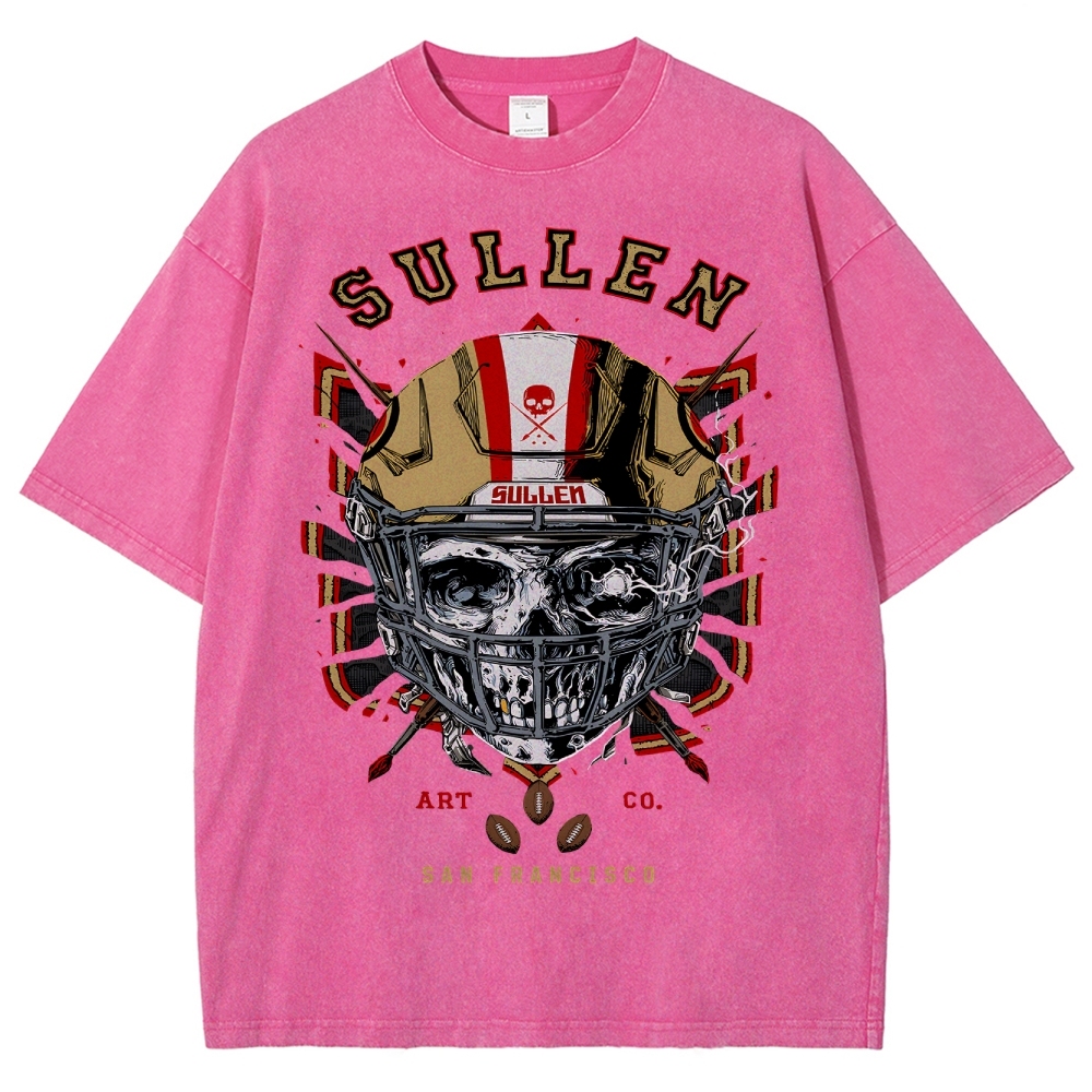 Unisex Fit Washed T-Shirt Graphic SULLEN SAN FRANCISCO TEE