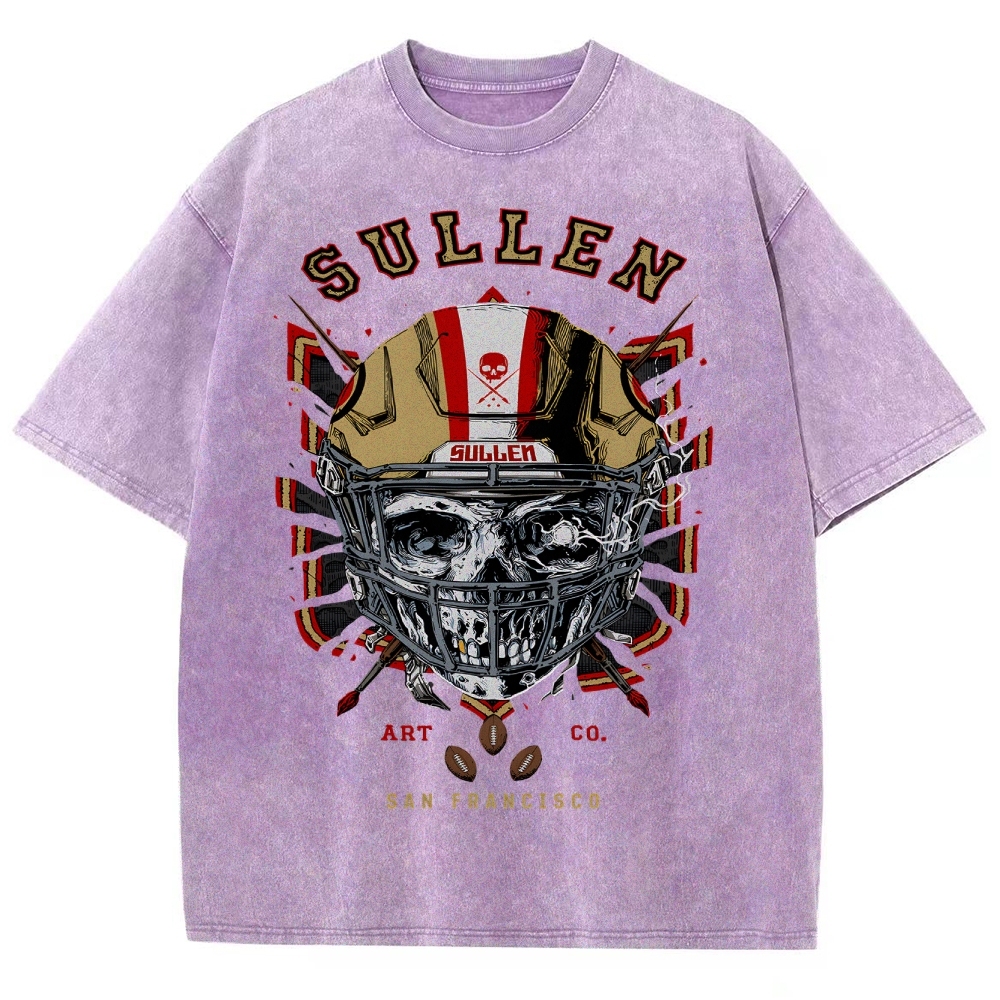 Unisex Fit Washed T-Shirt Graphic SULLEN SAN FRANCISCO TEE